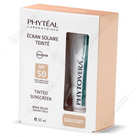 PHYTEAL Ecran Solaire SPF50 Teinté Beige Eclat 50ml