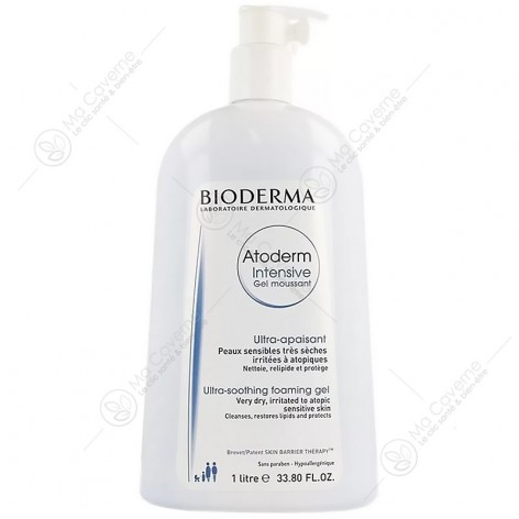 BIODERMA Atoderm Intensive Gel Moussant Ultra-apaisant 1l