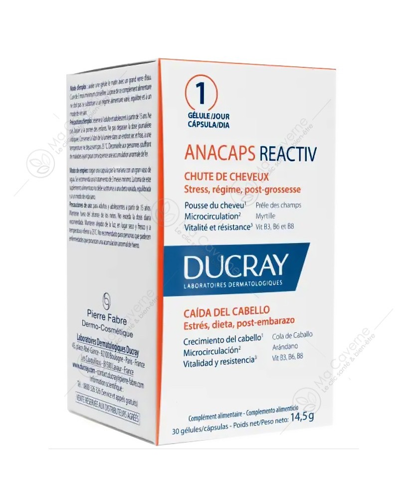 DUCRAY Anacaps Reactiv Nf Bt30