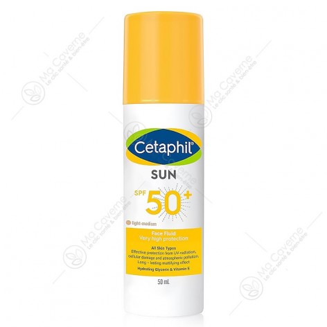CETAPHIL Sun Face Fluid Teinté light medium SPF50+ 50ml