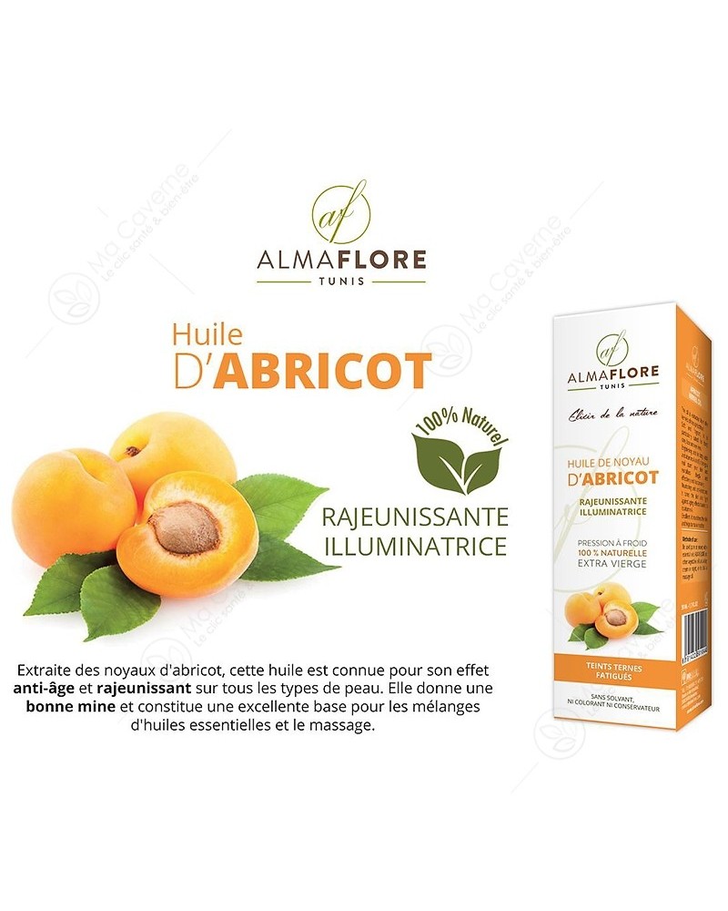 ALMAFLORE Huile de Noyau D'Abricot 50ml-1